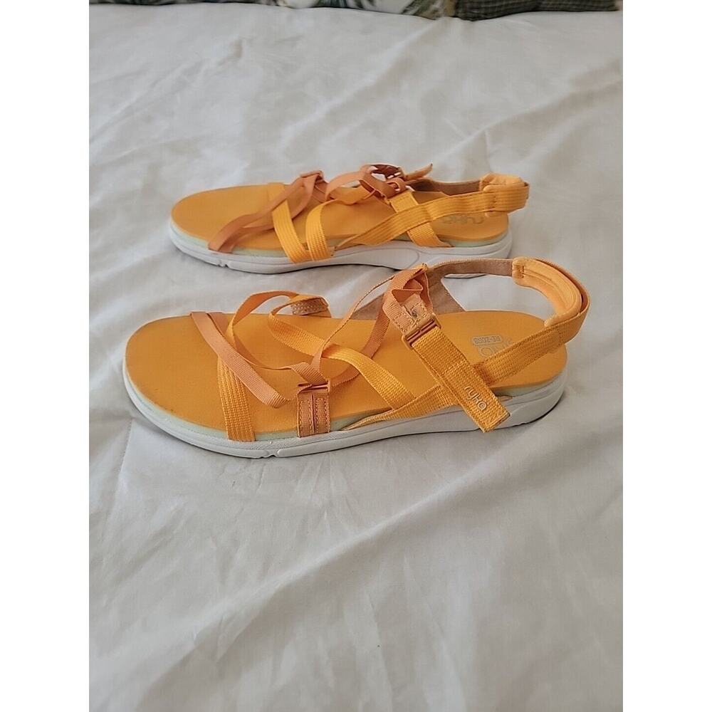RYKA RE-ZORB FITNESS SANDALS 'MIRASA STRAPPY ORANGE RESPONSIVE SOLE WM Size 11